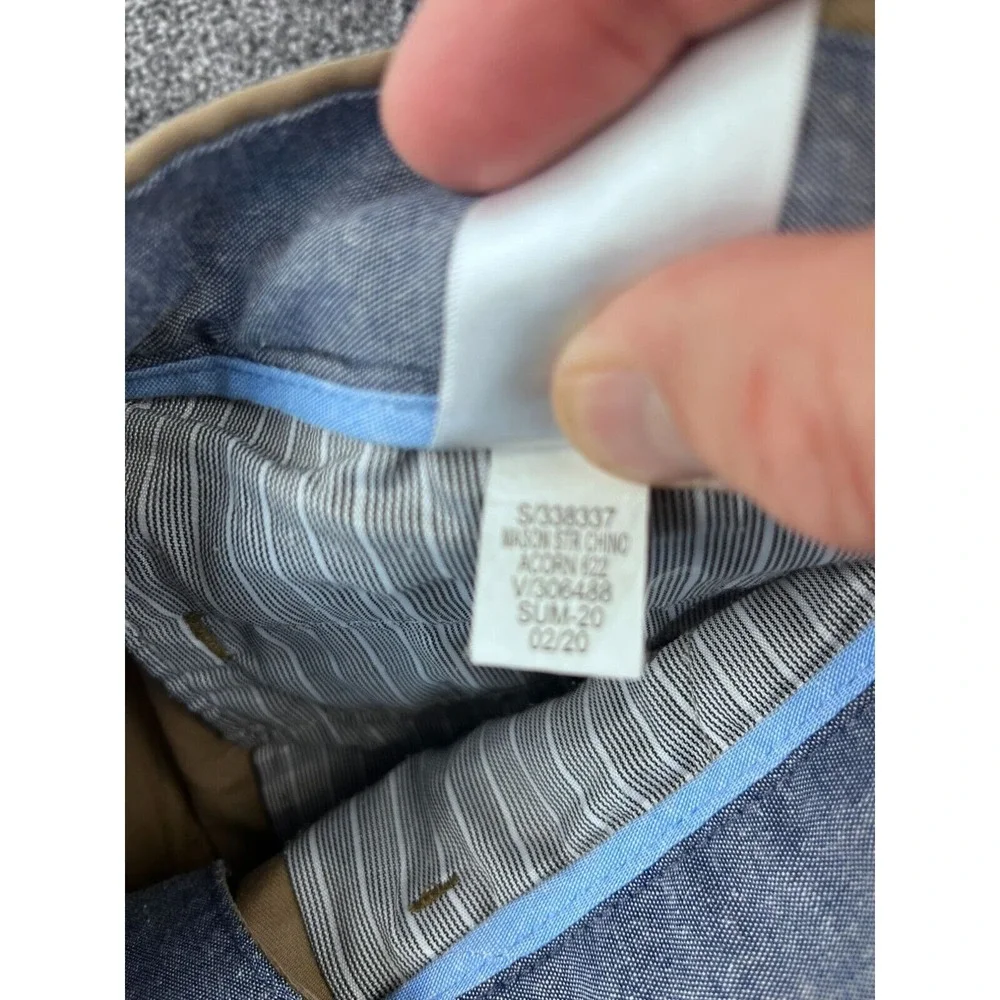 Banana Republic Mason Chino Mens Pants 35X30 Khaki Casual Cotton/Elastane‎